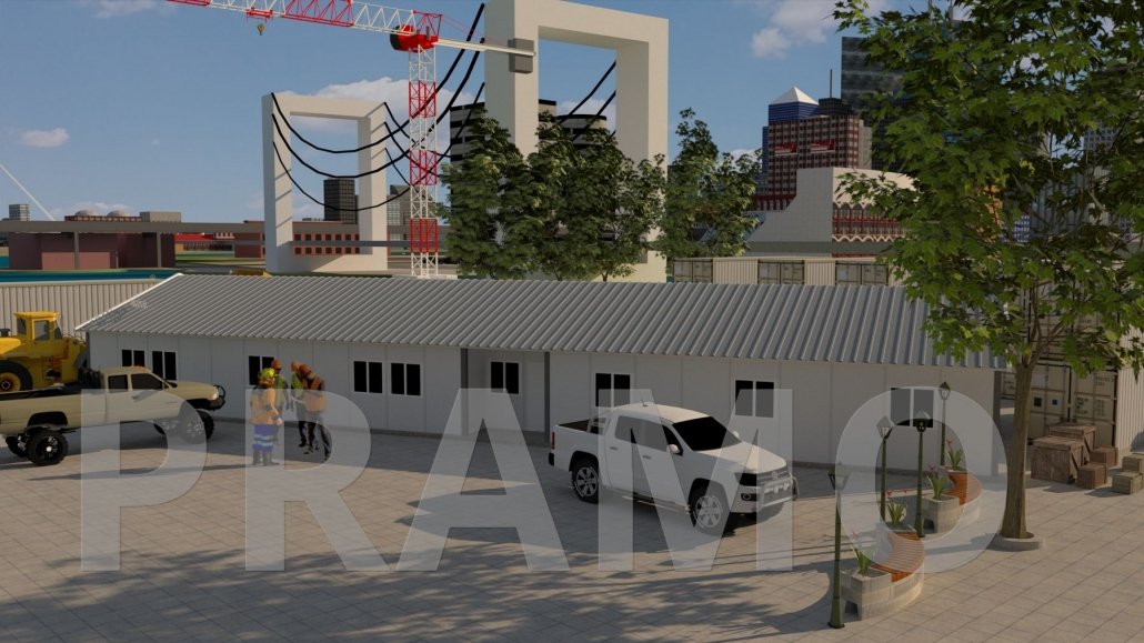 مبنى مكاتب من طابق واحد بمساحة 266 مترًا مربعًا