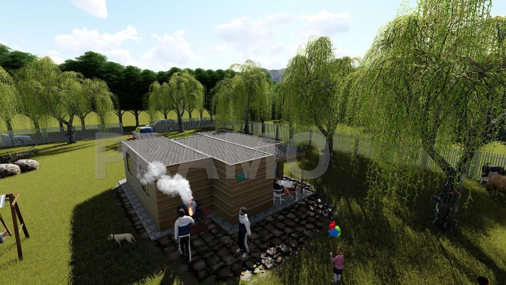 منزل نموذجي مساحته 52 متر مربع